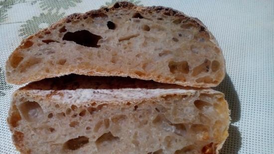 Ciabatta 50% nedvességgel fermentálva