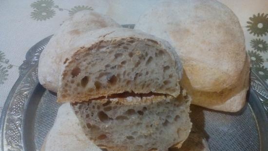 Ciabatta 50% nedvességgel fermentálva