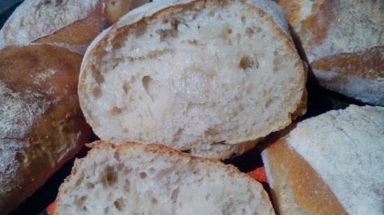 Ciabatta fermentovaná s 50% vlhkostí