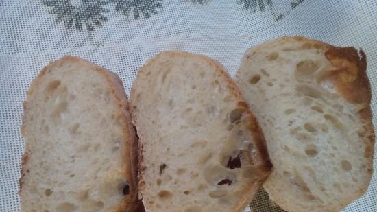 Ciabatta fermentovaná s 50% vlhkostí