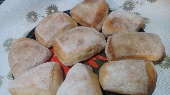 Ciabatta fermentovaná s 50% vlhkostí