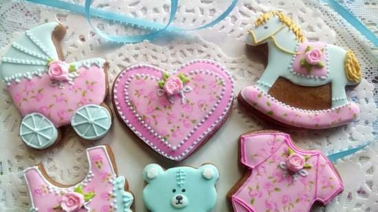 We decorate gingerbread cookies, cookies