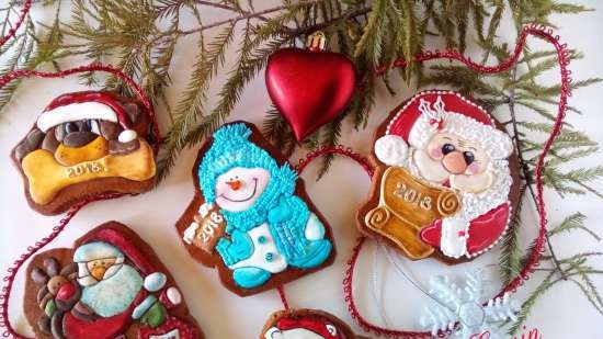 We decorate gingerbread cookies, cookies