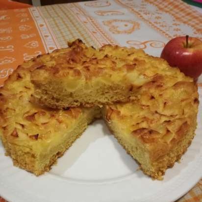 Pastel jugoso Manzanas con miel