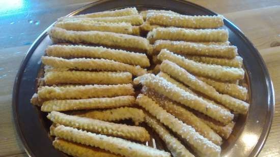 Cheese sticks with cumin