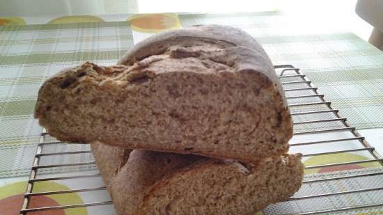 Hombre de pan de jengibre de harina integral. Clase maestra