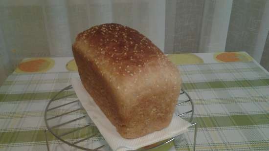 Il pane bianco più semplice a base di farina di frumento