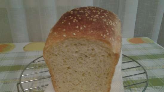 Il pane bianco più semplice a base di farina di frumento