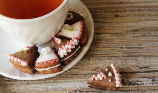 Pinalamutian namin ang cookies ng gingerbread, cookies