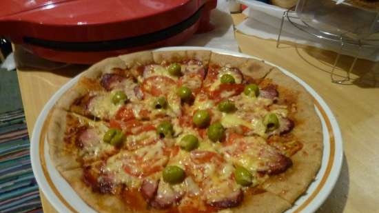 Masa para pizza de trigo y centeno de Panasonic