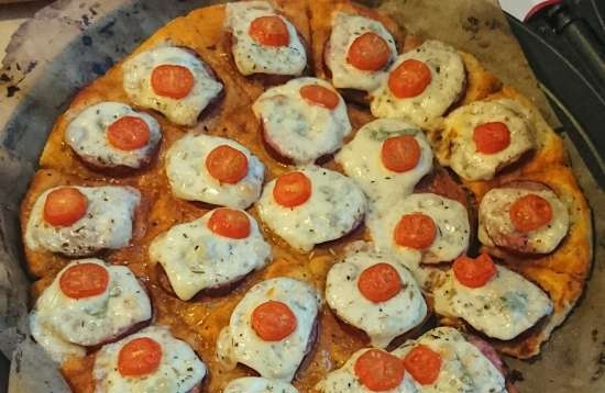 Dough patties with oatmeal and rye flour