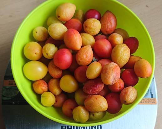 Mermelada de ciruelas de cereza