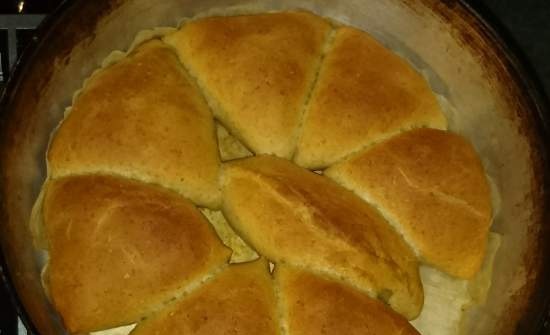 Empanadas de masa con harina de avena y centeno