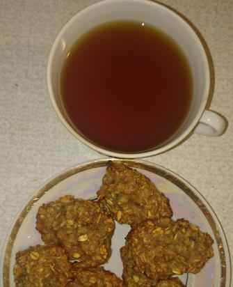 Galletas de avena con sabor infantil y sin grasa a los lados