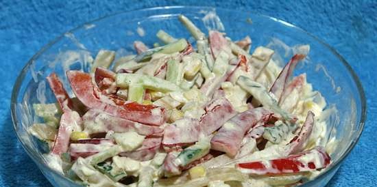 Sous-vide squid salad (Steba pressure cooker)