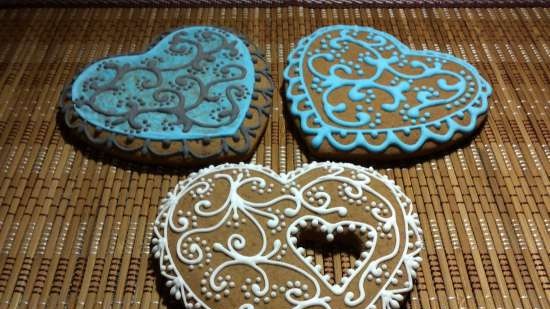 Pinalamutian namin ang cookies ng gingerbread, cookies