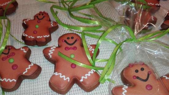 Pinalamutian namin ang cookies ng gingerbread, cookies