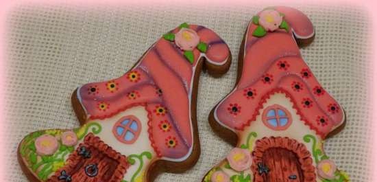 We decorate gingerbread cookies, cookies