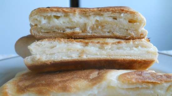 Khachapuri from homemade dough