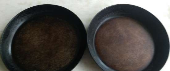 Patination and further use of uncoated pans