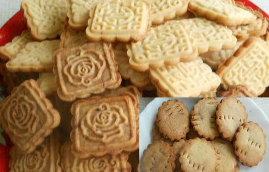 Cookies Dùng cho trà. Đối với một con tem (theo GOST, điều chỉnh một chút)