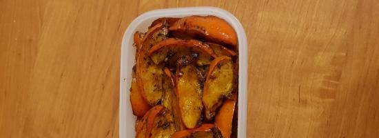 Spicy dried persimmon with rice and rosemary (side dish or main dish)