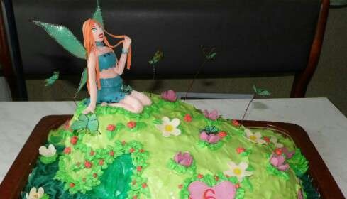 Torta tündérekkel Winx és mások rajzfilm alapján