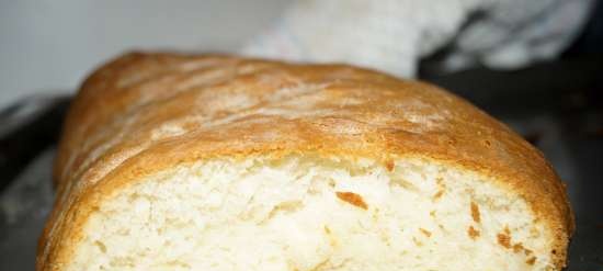 Pane di grano con panna acida al forno