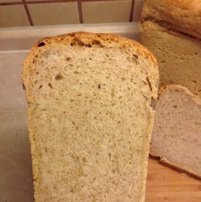 Pane di grano a lievitazione naturale a base di chicchi di grano germogliati da zero (al forno)