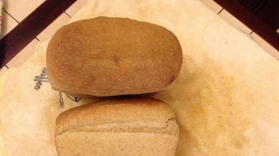 Pane di grano a lievitazione naturale a base di chicchi di grano germogliati da zero (al forno)