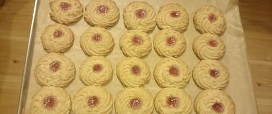 Chamomile shortbread cookies (ayon sa uri ng Kurabye)