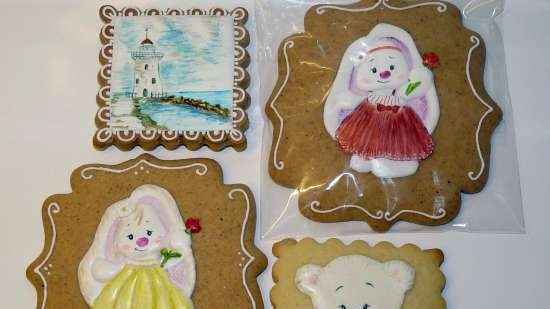 We decorate gingerbread cookies, cookies