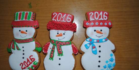 We decorate gingerbread cookies, cookies