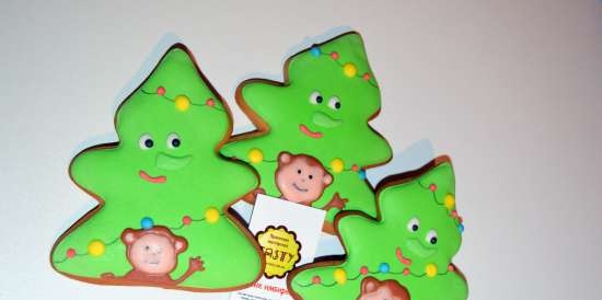 Pinalamutian namin ang cookies ng gingerbread, cookies