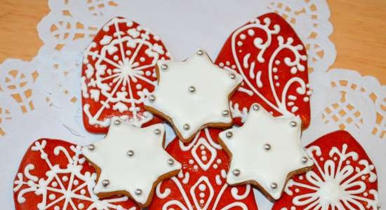 Pinalamutian namin ang cookies ng gingerbread, cookies