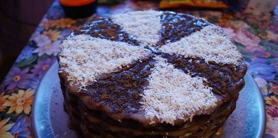 Torta di panna acida al cioccolato