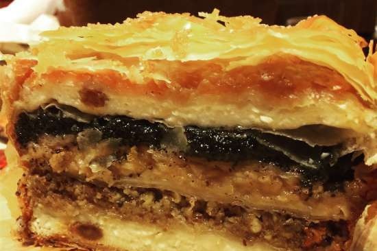 Gibanica sweet (Serbian pie)