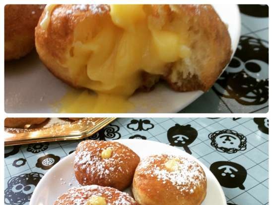 Beigne Donuts (Pranses) kasama ang Vanilla Sauce - ni Régis Trigel