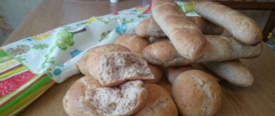 Pasteles de masa con harina de avena y centeno