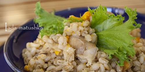 Pilaf di pollo con orzo (per Zigmund & Shtain MC-DS42IH)