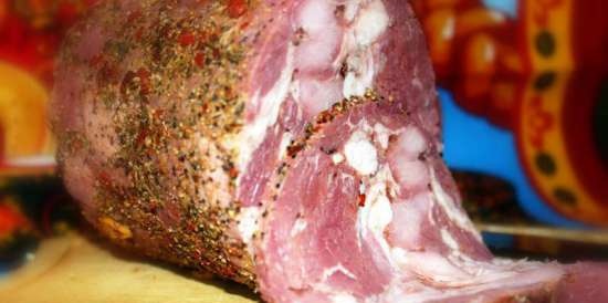 Homemade ham (collection of recipes for a ham maker)