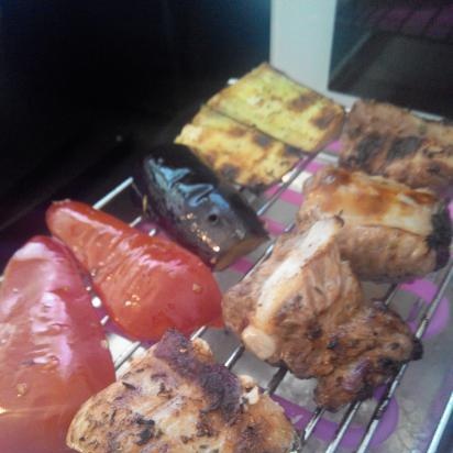 Shish kebab, grill, barbecue, roaster, smokehouse - all about it