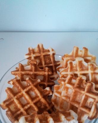 Wrongelwafels van I. Lazerson in een wafelijzer Gfgrill GF-020 Waffle Pro