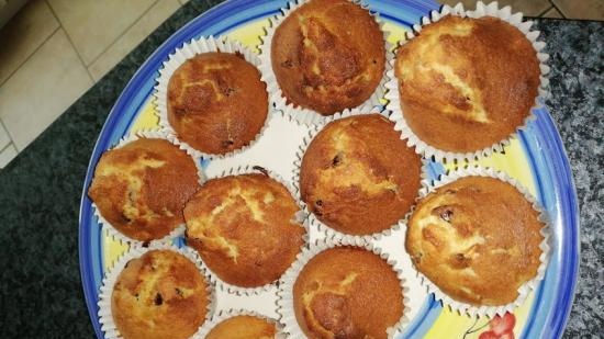 Muffin al miele e mirtilli rossi