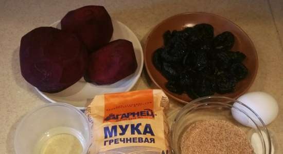 Churros beetroot with prunes (churrosmaker Princess 132401)