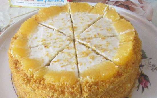 Pastel de zanahoria con ralladura de naranja