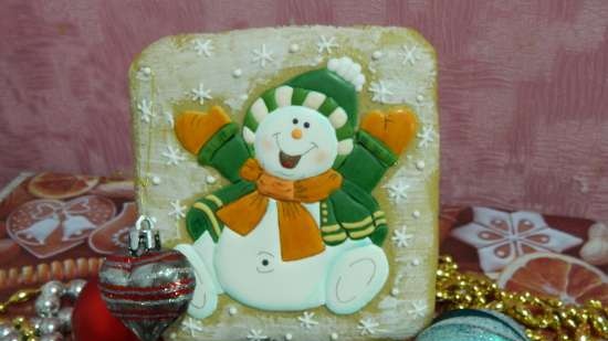 We decorate gingerbread cookies, cookies