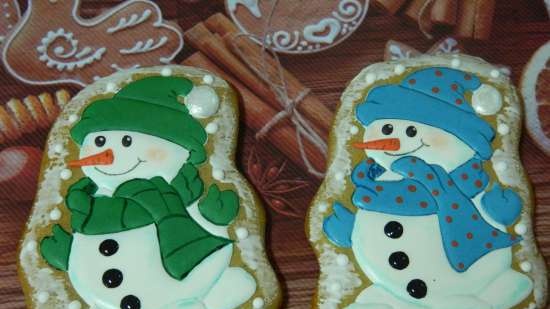 We decorate gingerbread cookies, cookies