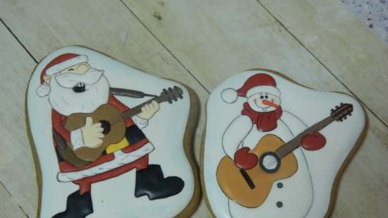 We decorate gingerbread cookies, cookies