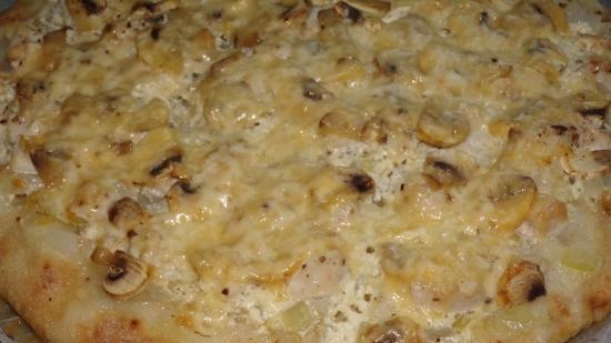 Bột không có men trên kefir cho bánh nhanh và bánh pizza